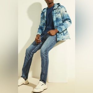 NWT Guess Men’s Mountain Printed Nylon Jacket